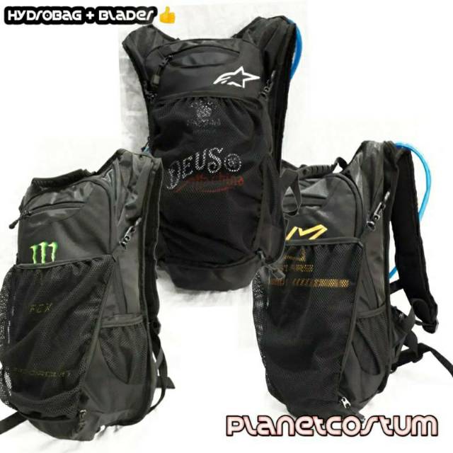 Tas Ransel Sepeda Hydrobag Air Minum hydropack motor cross downhill trail bagasi helm monster fox
