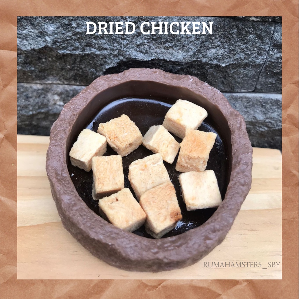 DRIED CHICKEN UNTUK SNACK HAMSTER I WW I SYIRIAN I ROBOROVSKI I GERBIL