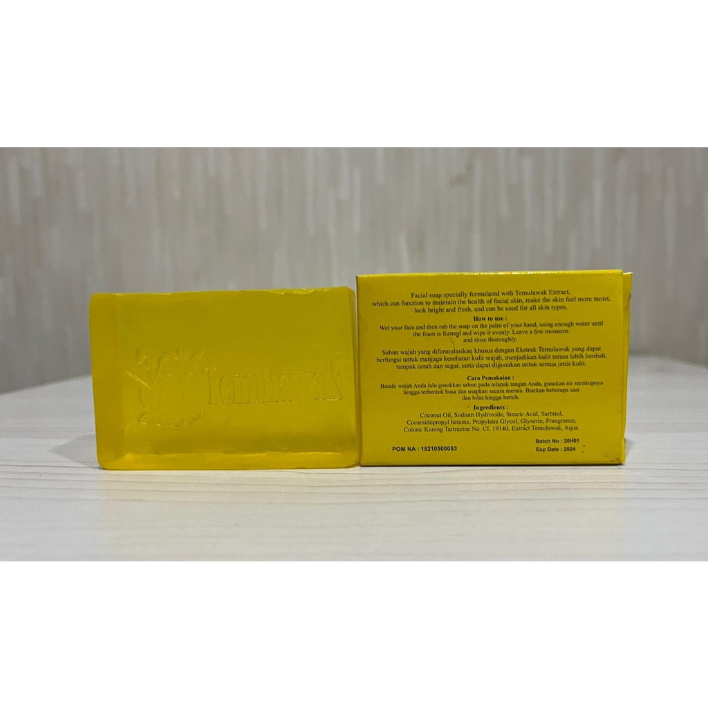 Sabun Temulawak KLAR 707 Original BPOM Sabun Widya Natural Muka Glowing Pemutih Kulit dan Wajah
