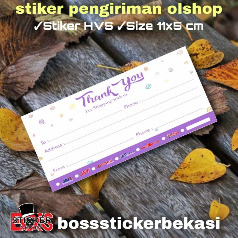 

STIKER PENGIRIMAN/STIKER PENGIRIMAN OLSHOP/STIKER PENGIRIMAN ONLINE SHOP-THANKYOU UNGU