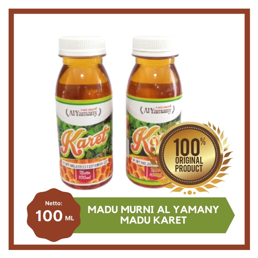 

MADU KARET ASLI MADU MURNI AL YAMANY KARET ALFA ZAHRA 100 ML MADU KARET KEMASAN KECIL