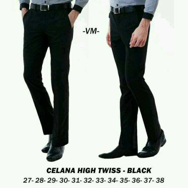 Celana Kantor Panjang Formal Pria Bahan Halus Slim Fit Kerja Cowok Big Size 27-38 NR_Outfit Official COD