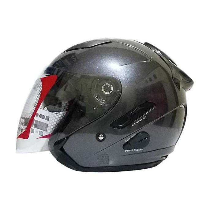 Helm KYT Galaxy Slide solid Gunmetal - revivl