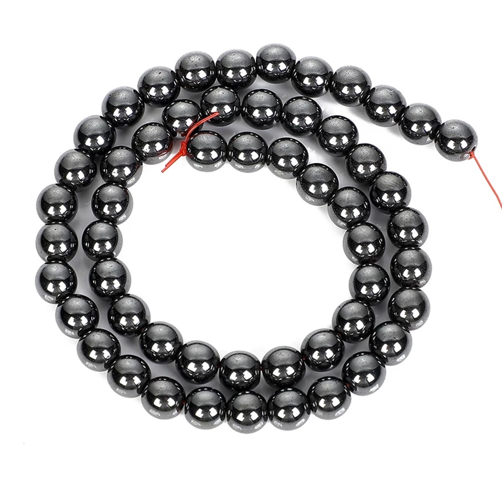 1 Pcs Hematite Gemstone Round Spacer Loose Beads Magnet