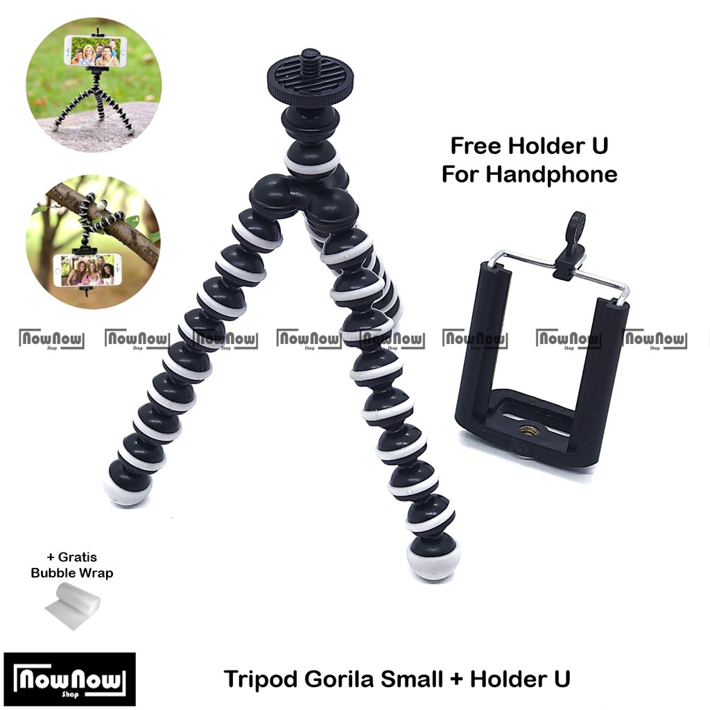 Tripod Gorila Pod Gorillapod Small Medium Large Tripot Hp Handphone Camera Kamera Flexible Multifungsi