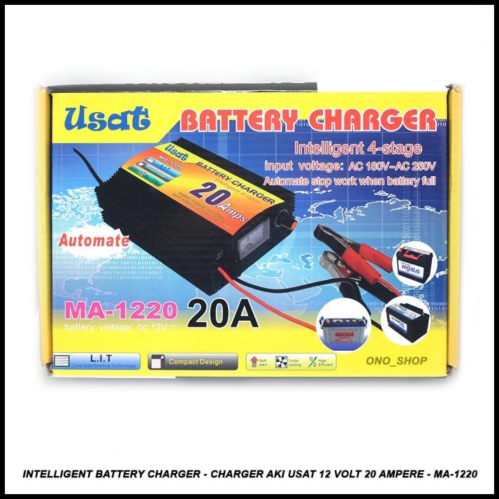 Intelligent Battery Charger Aki Usat 12 Volt 20 Ampere - Ma-1220