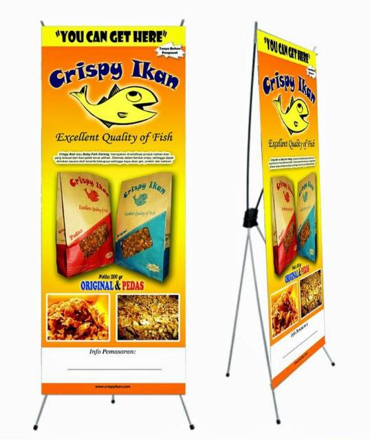 Standing X Banner Spanduk Pameran Stand Spanduk Berdiri