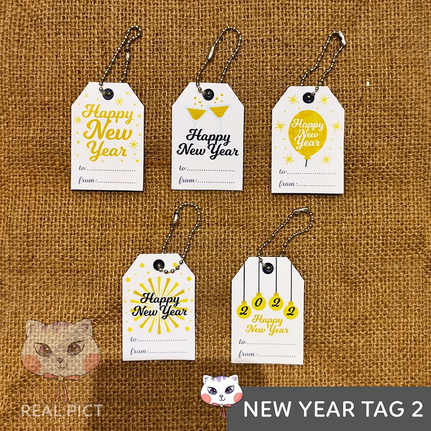 

HANG TAG NEW YEAR TAHUN BARU free rantai / LABEL GANTUNGAN