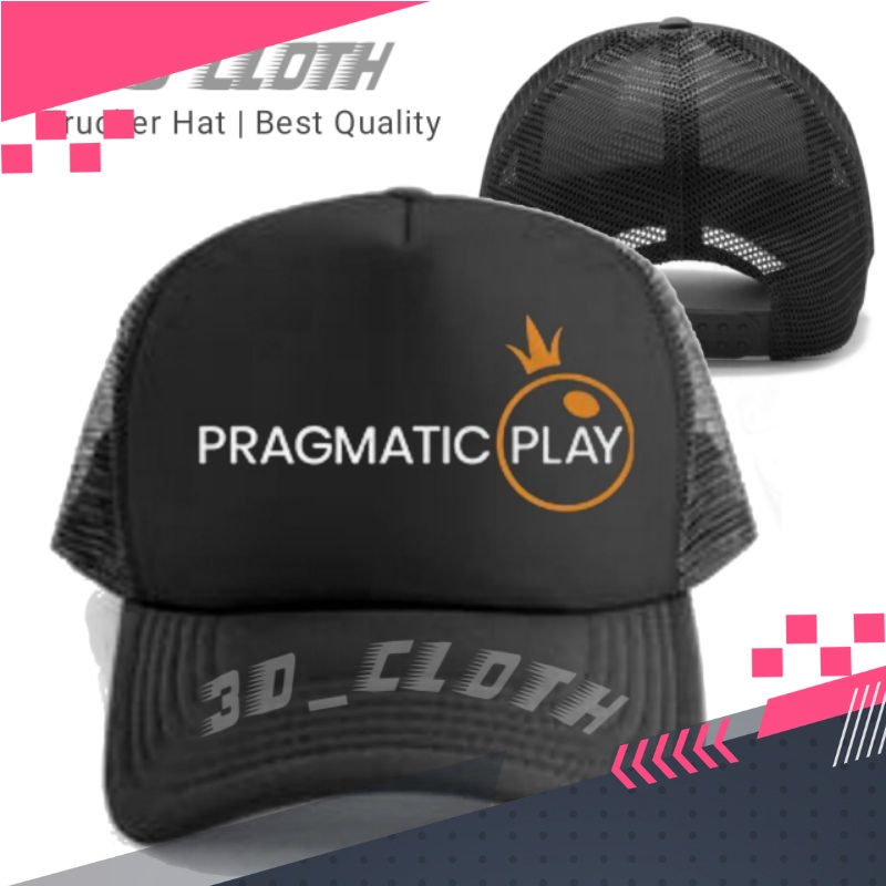 Topi Pria Dewasa Pragmatic Play Slot Trucker Jaring Premium Kualitas Import