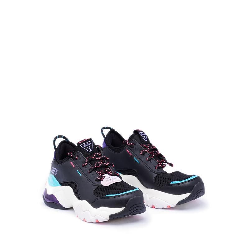 Skechers D Lites 3.0 Air Sky Ceiling Black Multi Womens Sneakers
