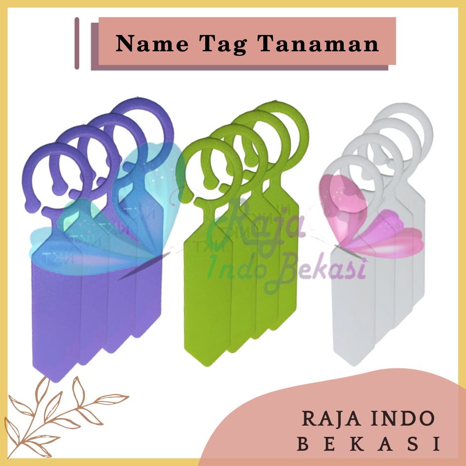 Rajaindobekasi Name Tag Tanaman Nkt Warna Warni Name Tag Bahan Tebal Penanda Label Name Tag Tanaman Anti Air Hias Plant Label Marker Semai Benih Bibit Label - Satuan