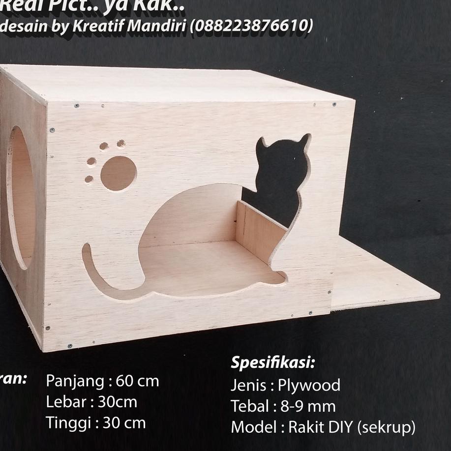 Jual Model Terkini Rumah Kucing Lompat Dinding Kotak Kucing Kandang Kucing Tipe Meow DIY Qt1 Indonesia Shopee Indonesia