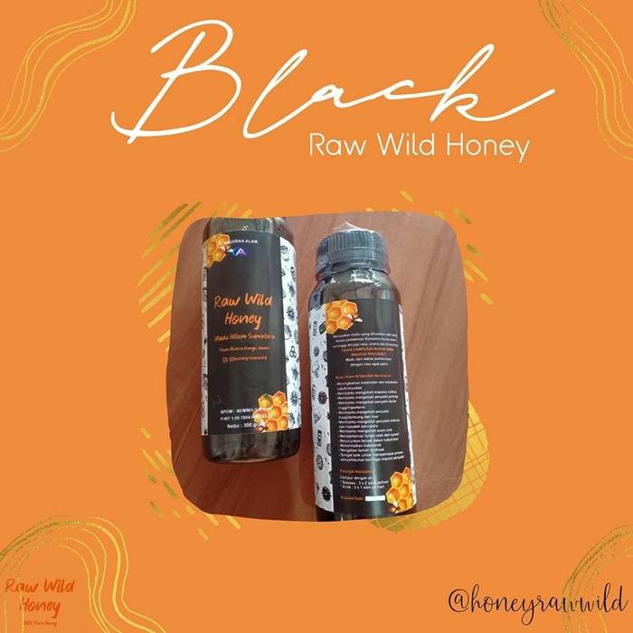 

Raw wild honey - Madu pahit botol plastik 300 gram Coklat