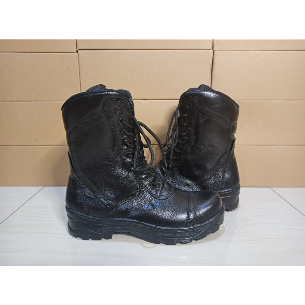 SEPATU PDL KULIT ASLI SAFETY UJUNG BESI/Sepatu PDL TNI , POLISI , SECURITY & BANSER/SEPATU PDL JATAH