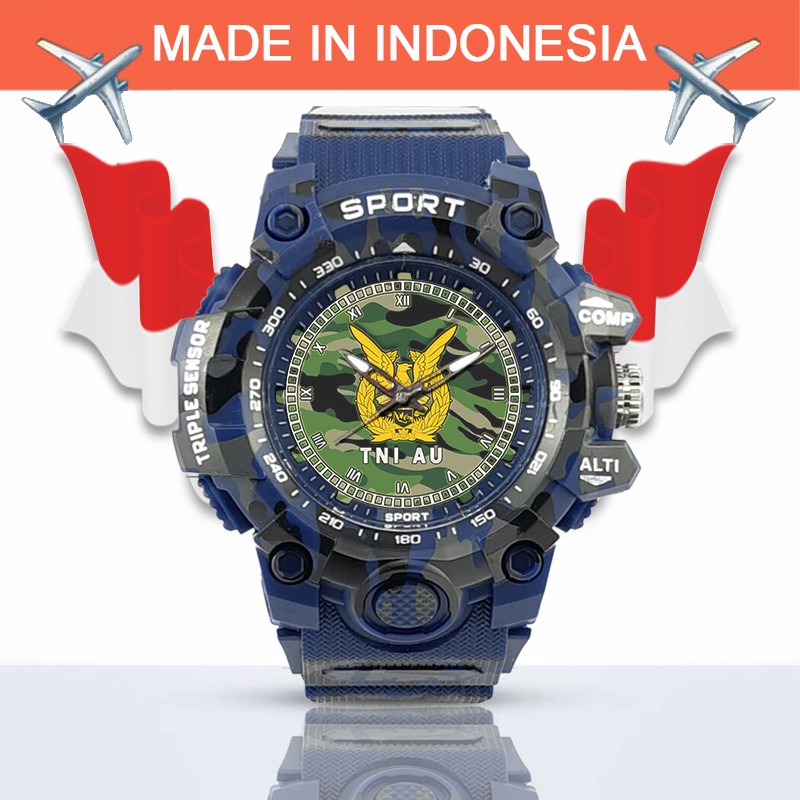 (SPECIAL EDITION) JAM TANGAN LOGO TNI-AU WATER RESISTANT NO.11