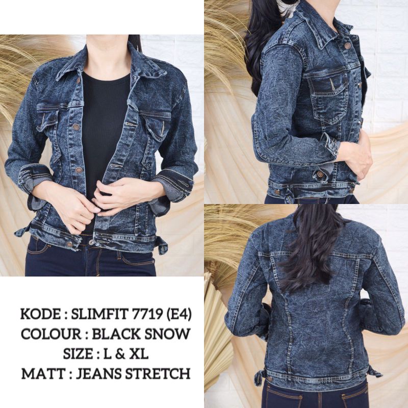 Jaket Jeans Kancing Depan Wanita Jaket Cewek Kekinian Sweater Jaket Populer Jeans Cewek