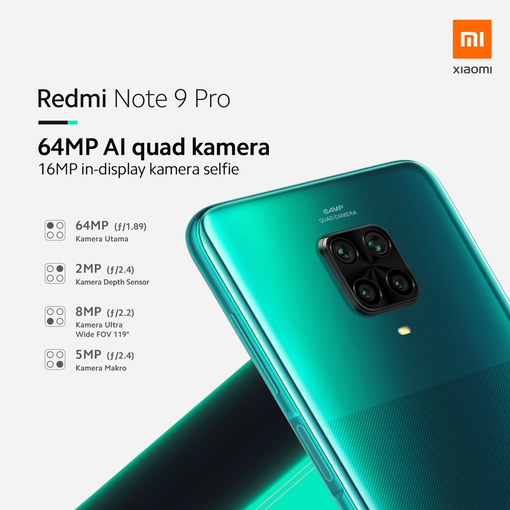 Xiaomi Redmi Note 9 Pro 8gb 128gb Snapdragon720g 5020mah Shopee Indonesia