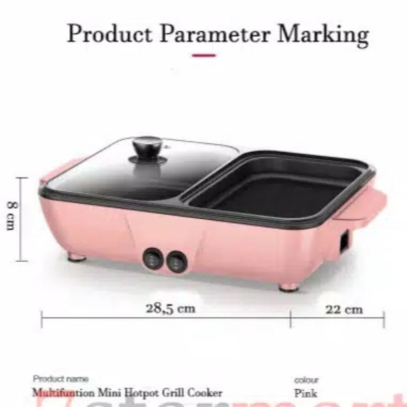 TERBARU !!! KOREAN GRILL 601 / ELECTRIC HOT PAN 2 IN 1 / BBQ ELECTRIC GRILL MULTIFUNGSI TERMURAH !!