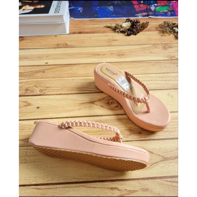 ABBUSHOES PH 14 wedges kepang jepit sol karet asmiranda 5cm