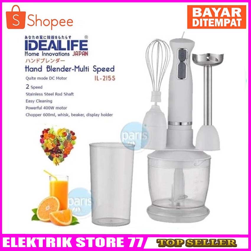 Hand Blender/Mixer/Blender Idealife Multi Speed il-215s