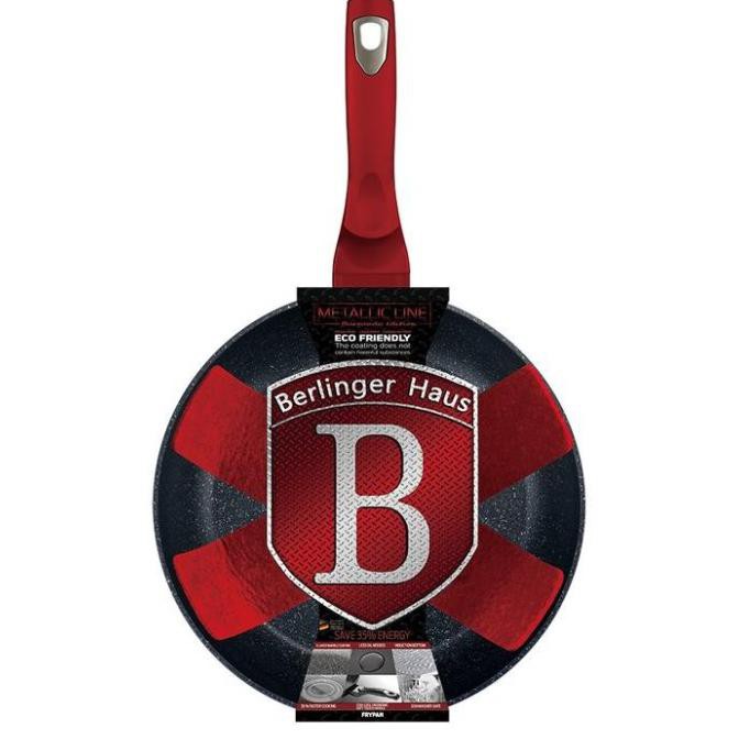 Cantik Promo! Berlinger Haus Wok 28 Cm Burgundy/ Panci Wajan Penggorengan Murah