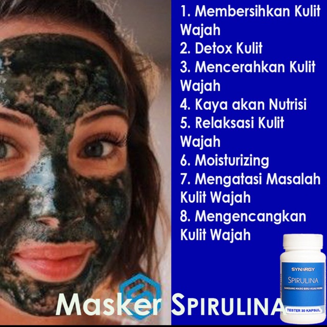 Masker Spirulina synergy 100% original 3500