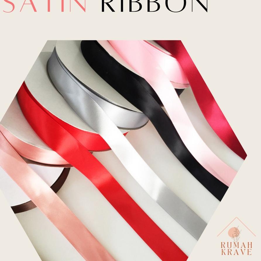 

Kekinian RUMAH KRAVE - Pita Ribbon 2,5 cm Satin Polyester 50 yard
