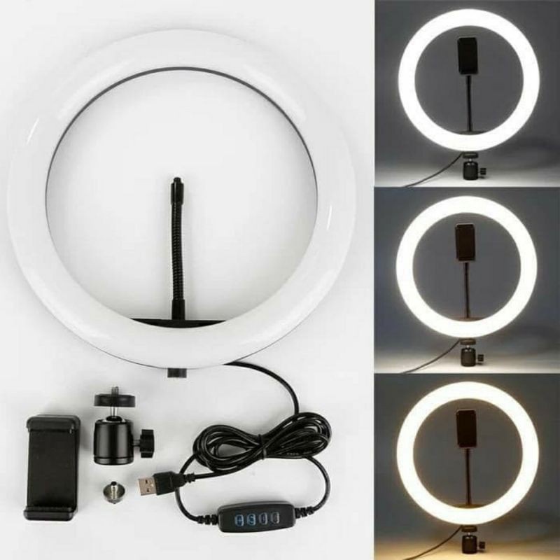 Lampu tiktok led ring fill light 26cm lampu selfie