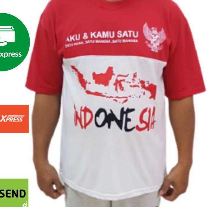 kaos merah putih agustusan / kaos 17 agustus /kaos indonesia / kaos ri/ kaos dewasa