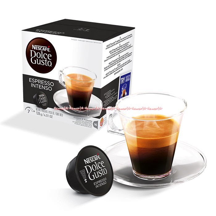 Nescafe Dolce Gustoespresso Intense 16capsuls Kopi Arabica Pilihan Capsul Coffee Neskafe Kapsul Kopi