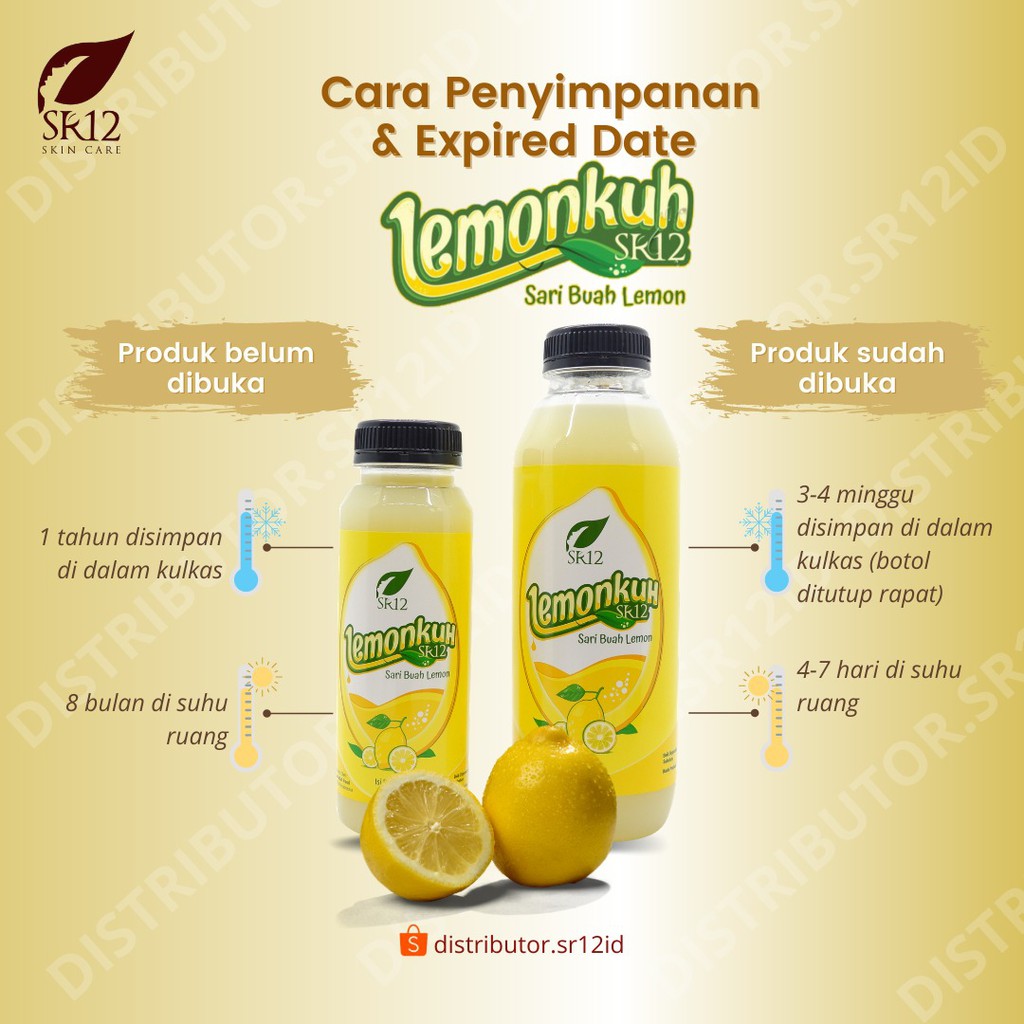 Lemonkuh SR12 Sari Buah Lemon Asli Minuman Herbal Daya Tahan Tubuh dan Diet Alami 250 ml 500 ml