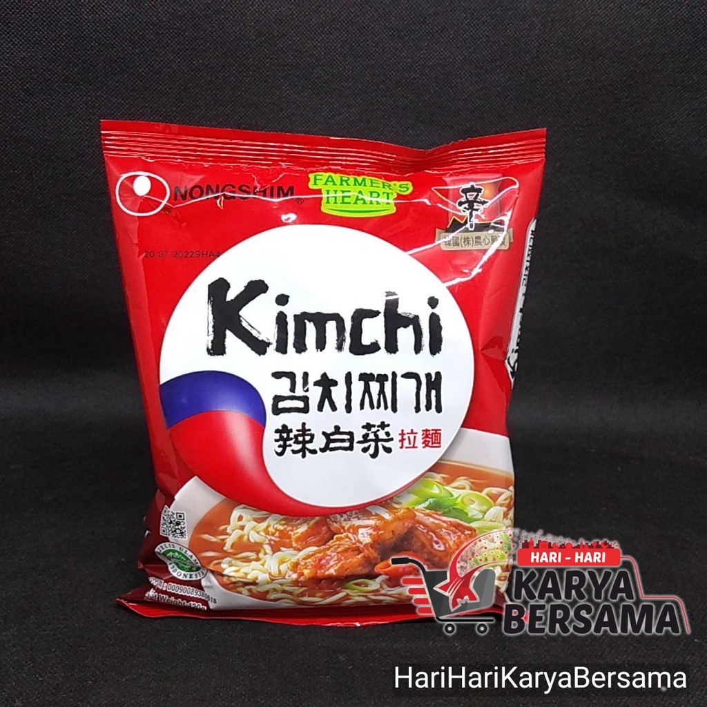 

MIE INSTAN NONGSHIM NONG SHIM KIMCHI FARMER'S HEART 120GR