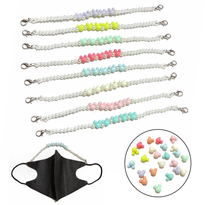 Konektor Masker Hijab Mask Connector Strap Extender Mini Mickey Kepala Miki Kecil