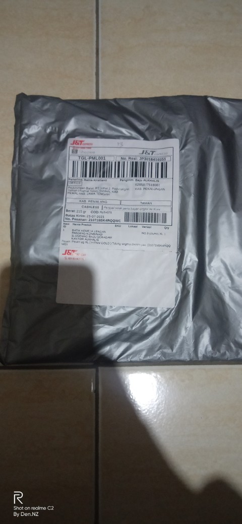 Batik Kemeja Lengan Panjang Kombinasi Slempang Baju Seragam Kantor Alkhalis