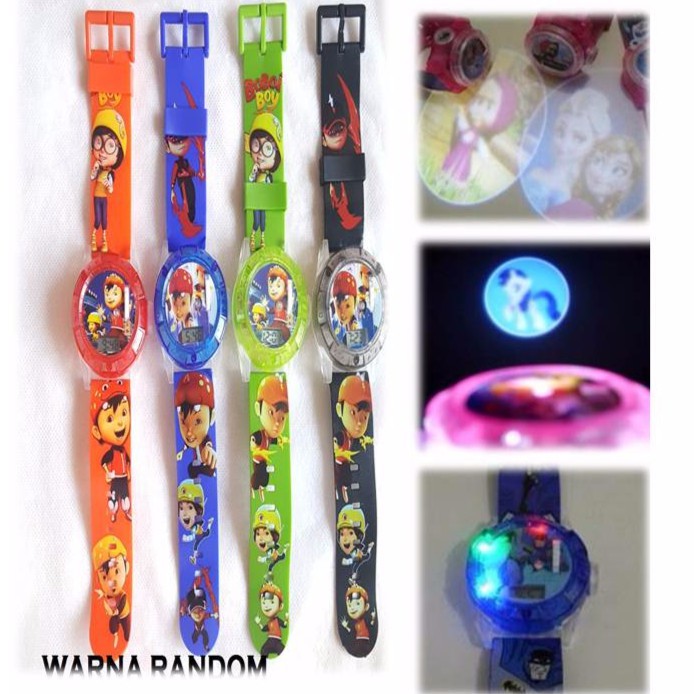 [PA] JAM TANGAN ANAK  KARAKTER PROYEKTOR LASER LAMPU SUARA BOBOIBOY