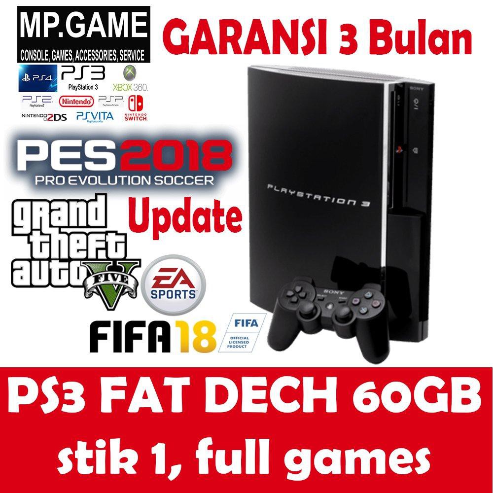 Garansi 3 Bulan Playstation 3 Fat / PS3 Fat 60gb Full Game developer |  Shopee Indonesia