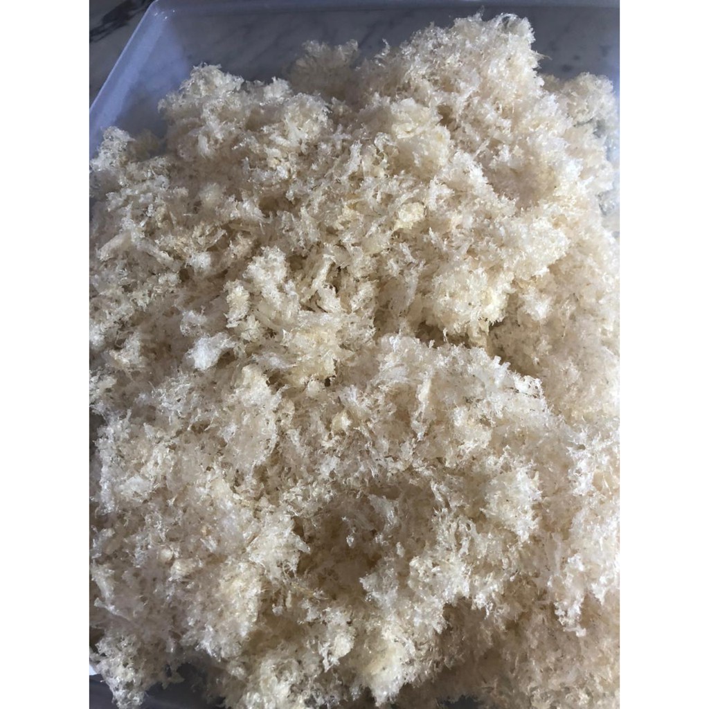 

[250gr] sarang burung walet bird nest lembutan non cetak - white swallow nest
