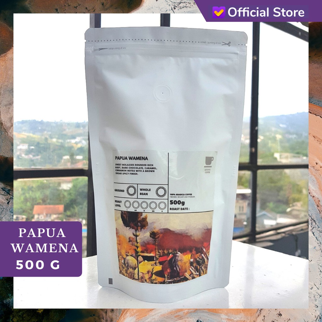 

SUTOYO COFFEE Kopi Arabika Papua Wamena 500 Gram