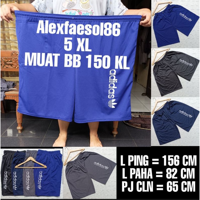 KOLOR SUPER JUMBO 5 XL/KOLOR BIG SIZE  BAHAN LOTTO MUAT BB 150 Kg.adidas FF