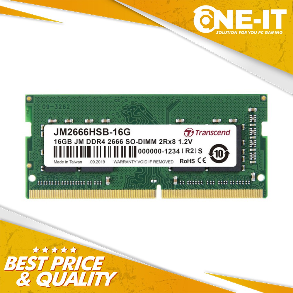 Ram Transcend JetRam JM2666HSB-16G 2666 16GB SO-DIMM DDR4
