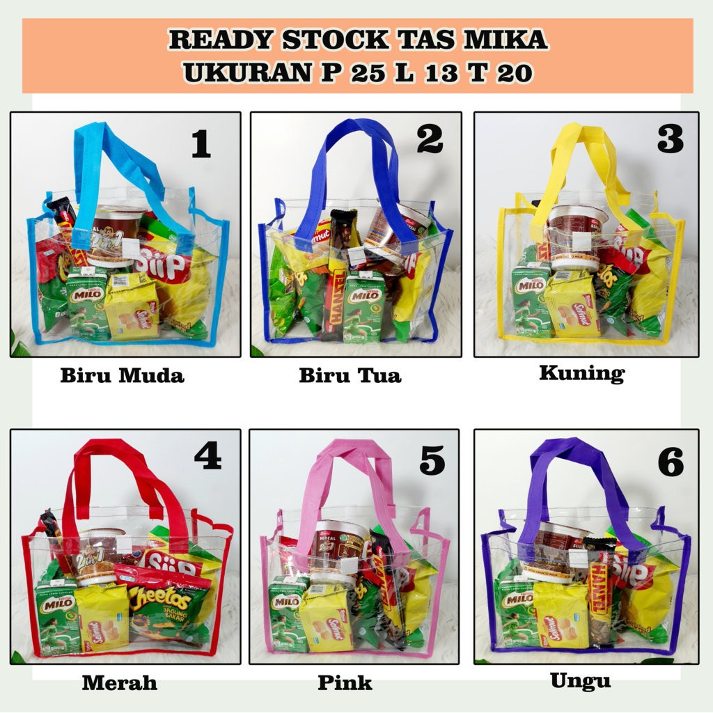 

Tas Souvenir Ultah Mika Polos Ready Stok