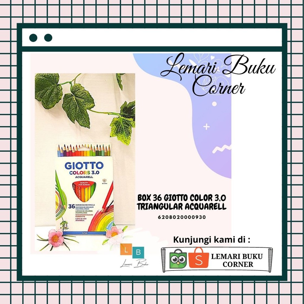 

BOX 36 GIOTTO COLOR 3,0 TRIANGULAR ACQUARELL