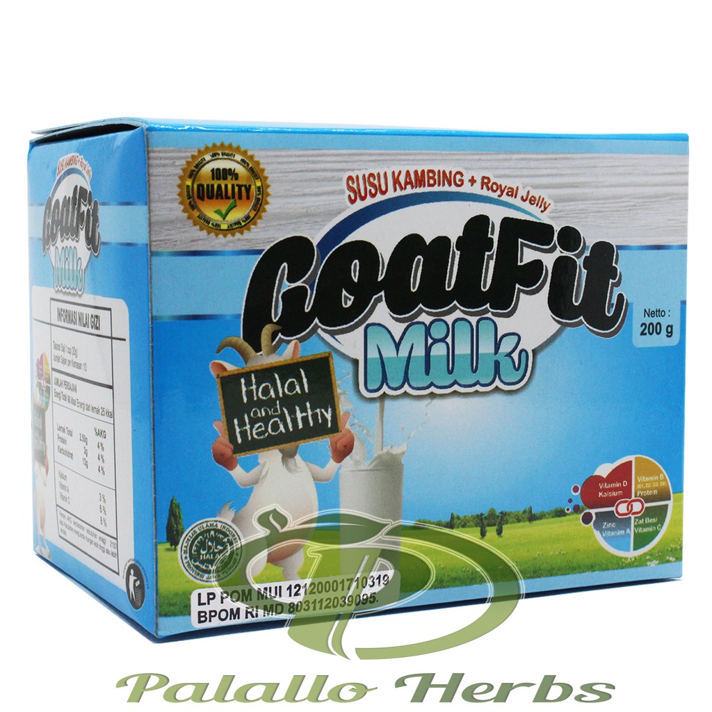 Susu Kambing Etawa GOATFIT PUTIH SACHET Milk ORIGINAL 10 SACHET / Goat Fit