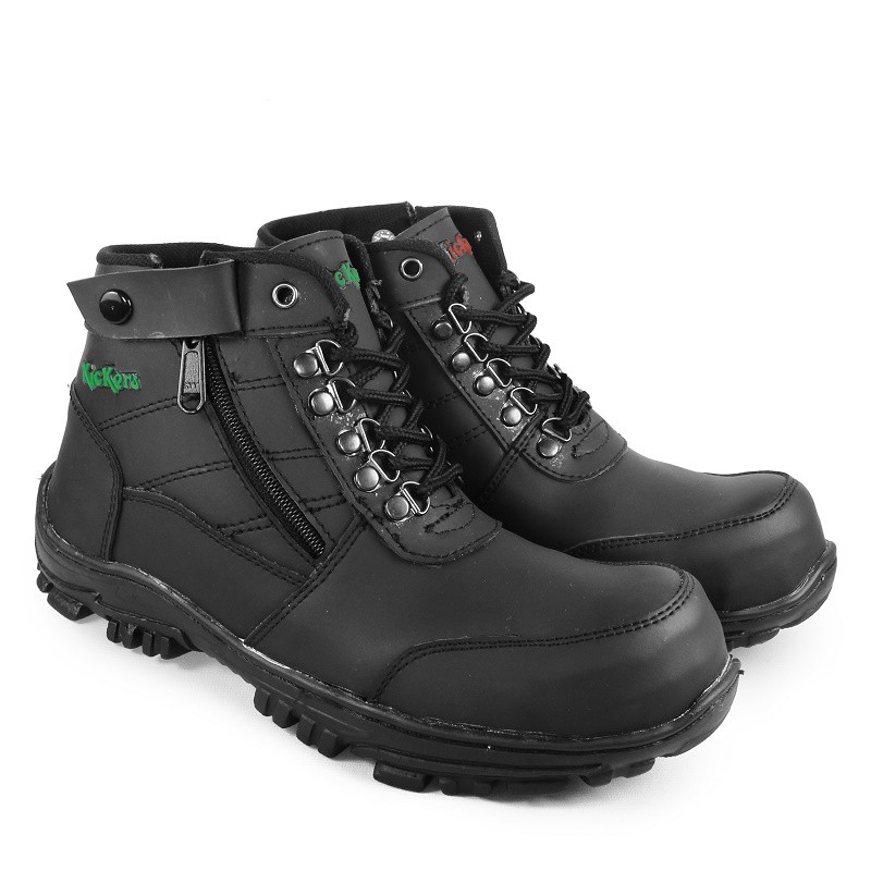 Sepatu safety boots Ujung Besi Pria Murah Kickers Morisey Safety Boots Muncak Gunung Terlaris