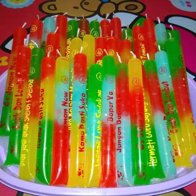 

Plastik mambo sablon 3*23 cm kiloan