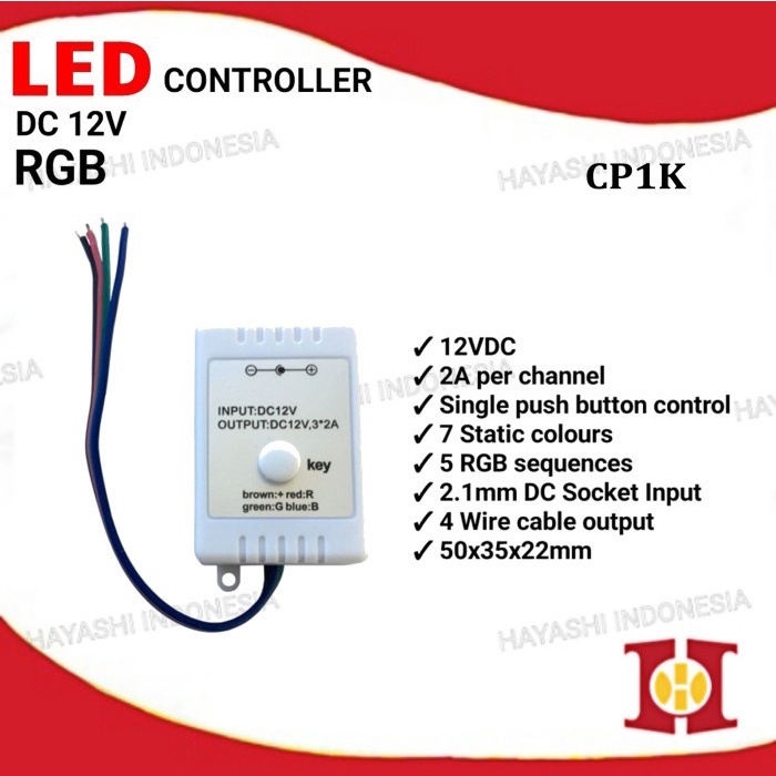 Kontroler LED RGB DC12V Controller LED Strip