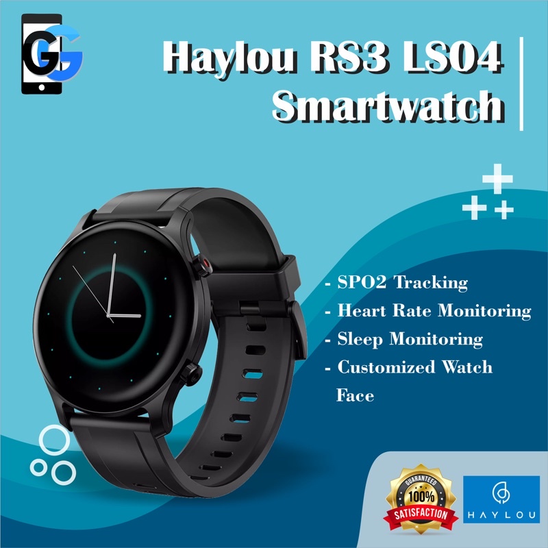 Haylou RS3 LS04 Smartwatch 5ATM Waterproof Amoled GPS SpO2