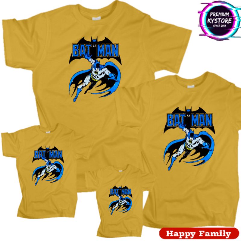 Kaos Anak Motif Batman Edisi Famili S,M,L,XL,XXL Cotton combad 30s