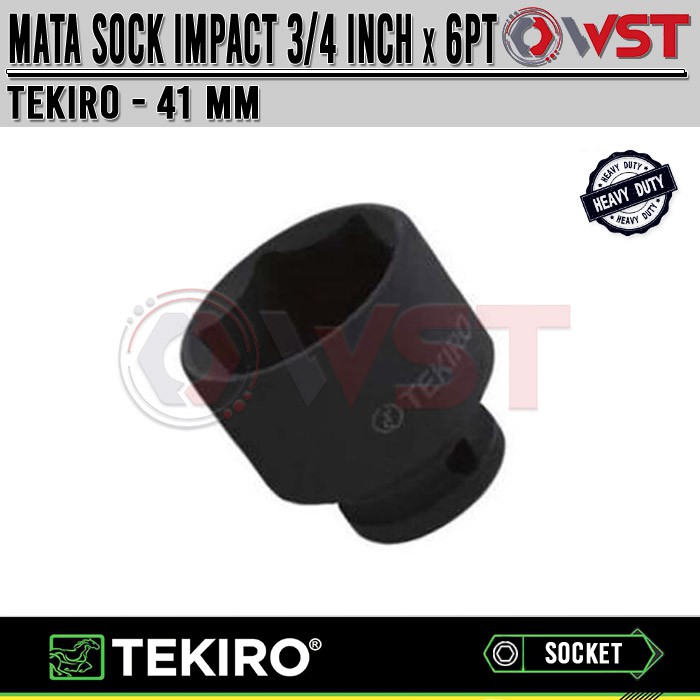 Mata Sock Impact 3/4Inch 46mm TEKIRO 6pt / Mata Sok Impact 3/4 Inch