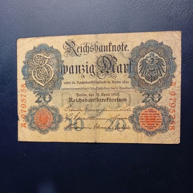 Uang Koleksi 20 Mark Jerman Lama